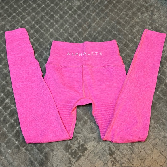 Alphalete Pants & Jumpsuits Alphalete 29 Halo Leggings In Hot Pink